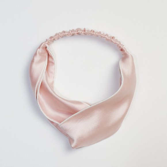 100% mulberry silk headband (pink) - Picture 2 of 2